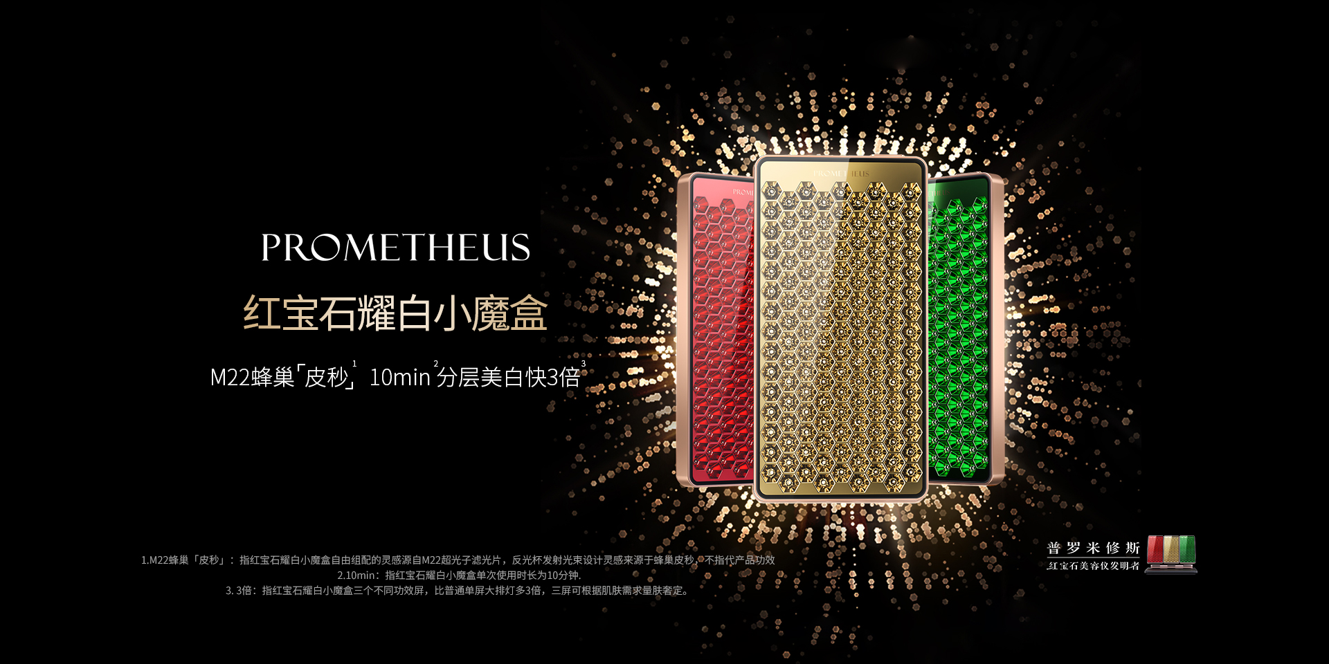 紅寶石耀白小魔盒——重磅新品，即將上市，蜂巢皮秒，分層美白